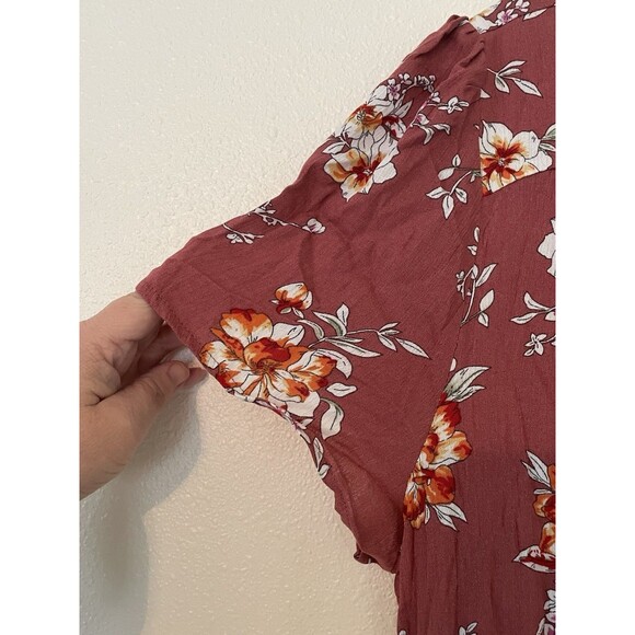 Rusttydustty long floral dress With Short Sleeves women’s size 3XL Mauve - Picture 5 of 6